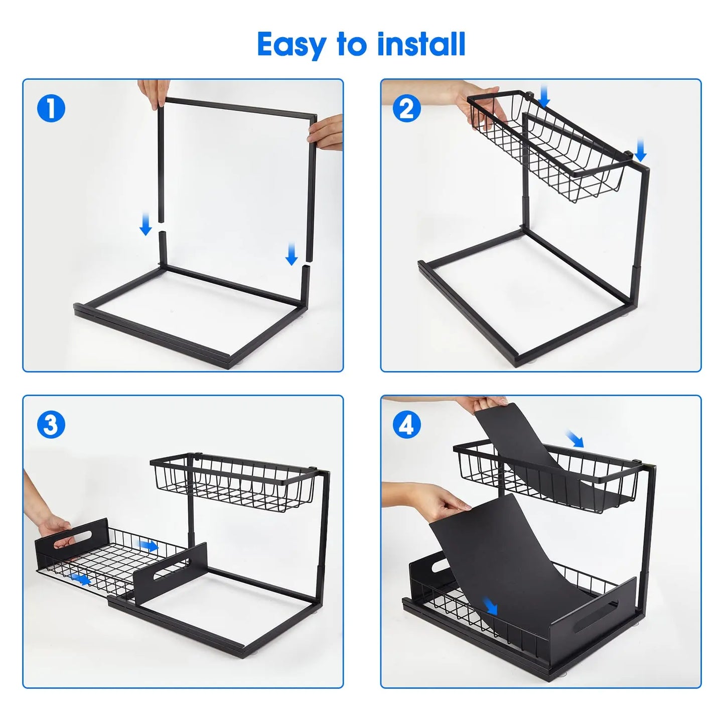 Organizador Extraíble Bajo Fregadero de 2 Niveles