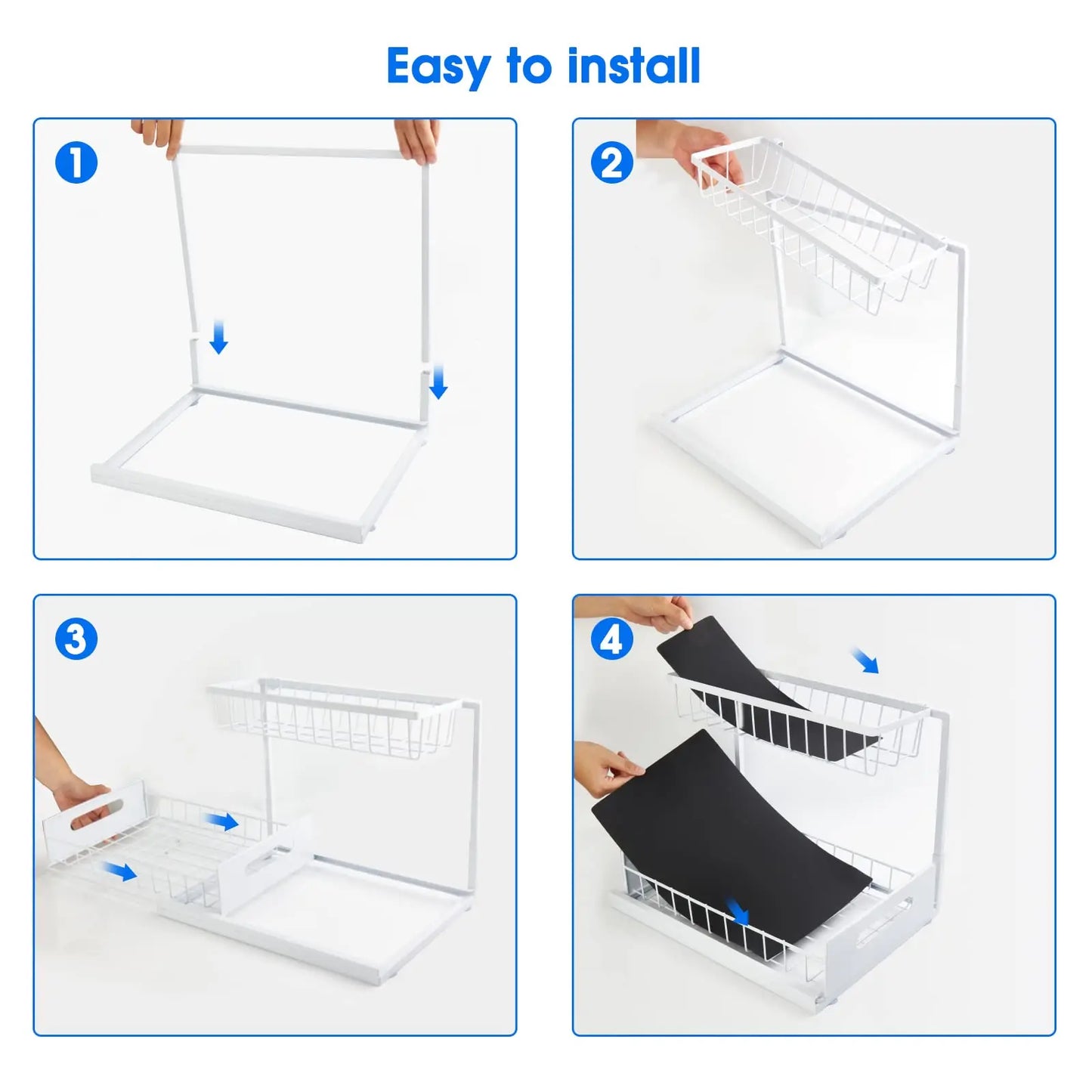 Organizador Extraíble Bajo Fregadero de 2 Niveles
